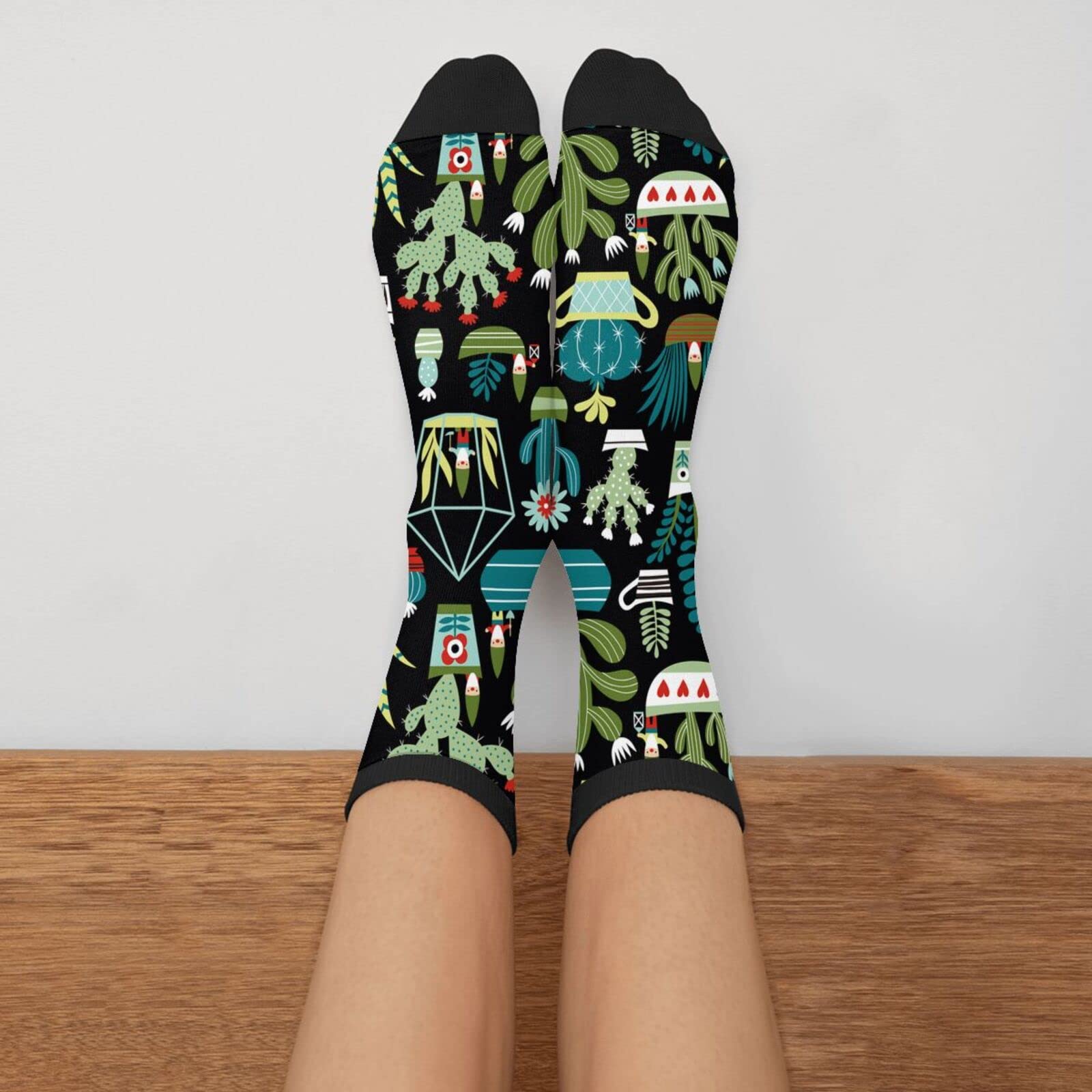 YISHOW Funny Crazy Novelty Socks for Men & Women - Comfortable Crew Socks with Unique Designs - Perfect for Gifts, Parties, and Everyday Wear