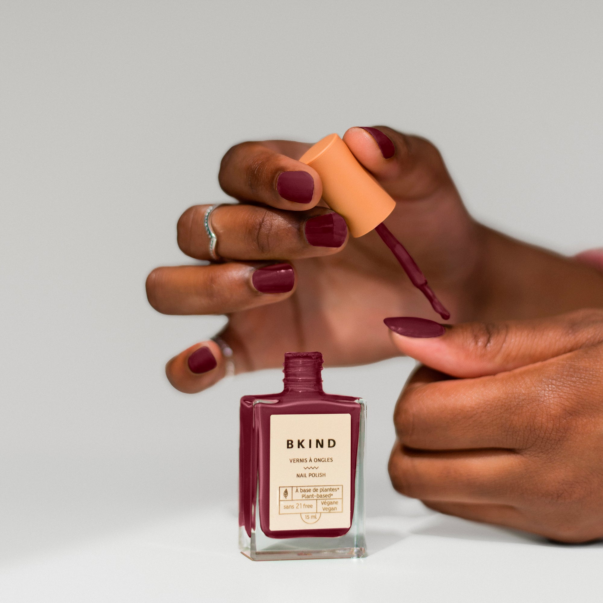 Petite Bourgogne Nail Polish - Long Lasting Vegan Nail Lacquer for Women | Perfect for Everyday Wear & Special Occasions