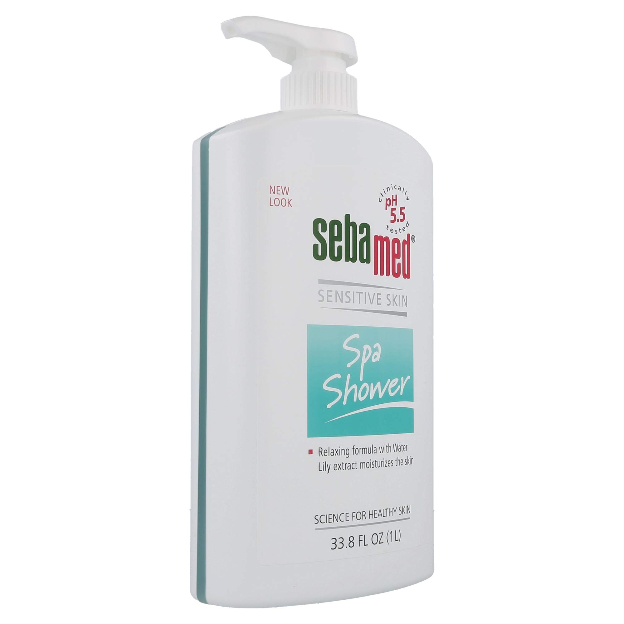 Sebamed pH 5.5 Hydrating Body Wash with Water Lily Extract - 33.8 fl oz (1 Liter) | Gentle Shower Gel for Dry, Sensitive Skin | Spa-Like Relaxing Fragrance for Daily Use & Stress Relief