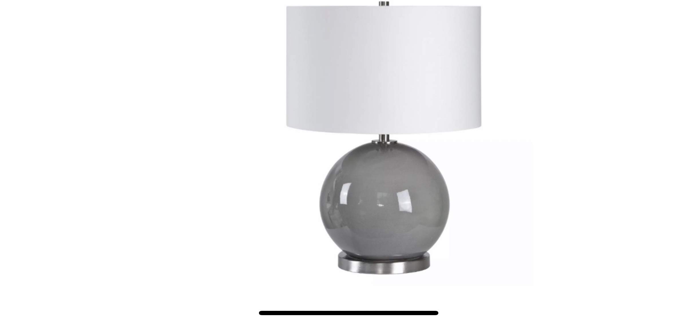 Modern Ceramic Sphere Table Lamp - Elegant Home Decor for Living Room, Bedroom & Office - Soft Ambient Lighting for Relaxation & Cozy Atmosphere