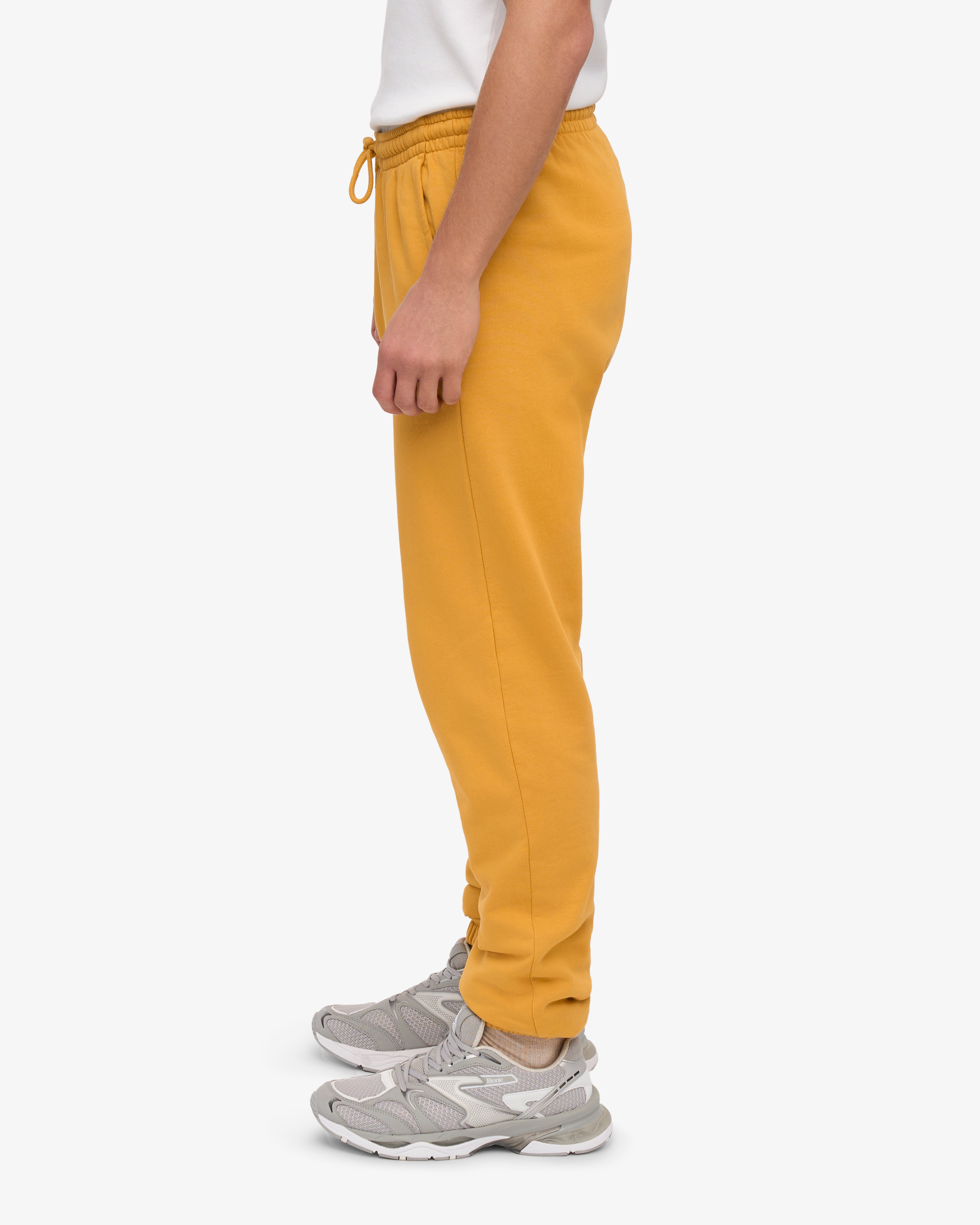 Organic Cotton Sweatpants for Women - Soft & Comfortable Burned Yellow Lounge Pants - Perfect for Yoga, Running, and Relaxing at Home