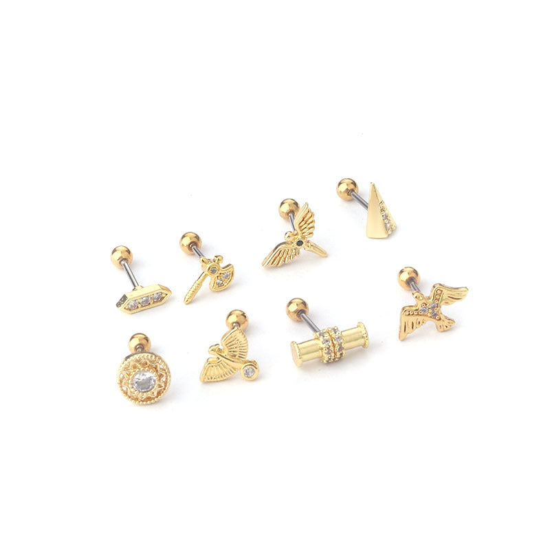 20G Cartilage Swallow Barbell Stud Piercing - Surgical Steel Body Jewelry for Tragus, Helix & Daith | Hypoallergenic, Comfort Fit for Everyday Wear & Special Occasions