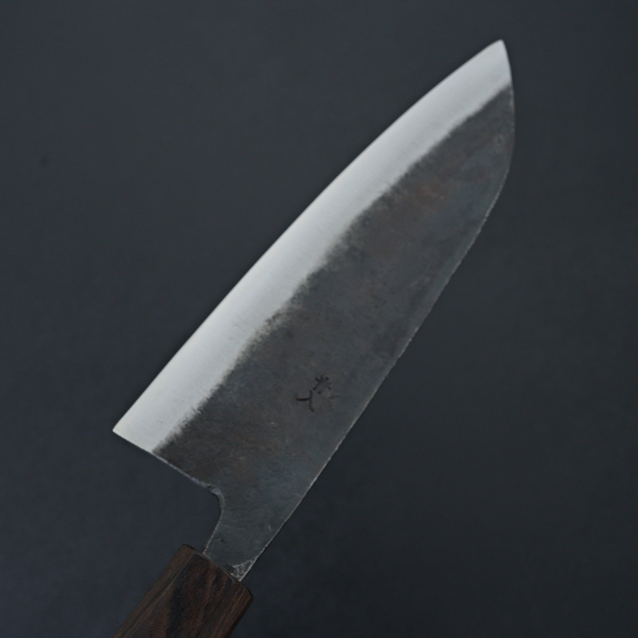 Premium Hatsukokoro Kurogane Blue #2 Kurouchi Santoku Knife 165mm - Japanese High Carbon Steel Kitchen Knife for Slicing, Dicing & Chopping Vegetables, Meat & Fish