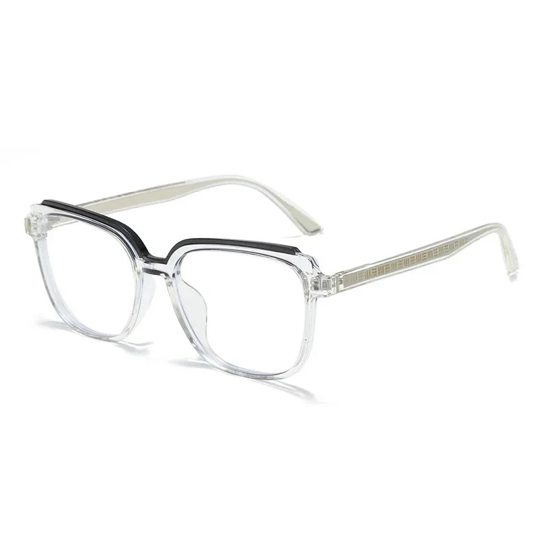 Aror Women's Full Rim Square Thick TR90 Alloy Eyeglasses Frame 45116 - Lightweight & Durable for Work, Reading & Fashion