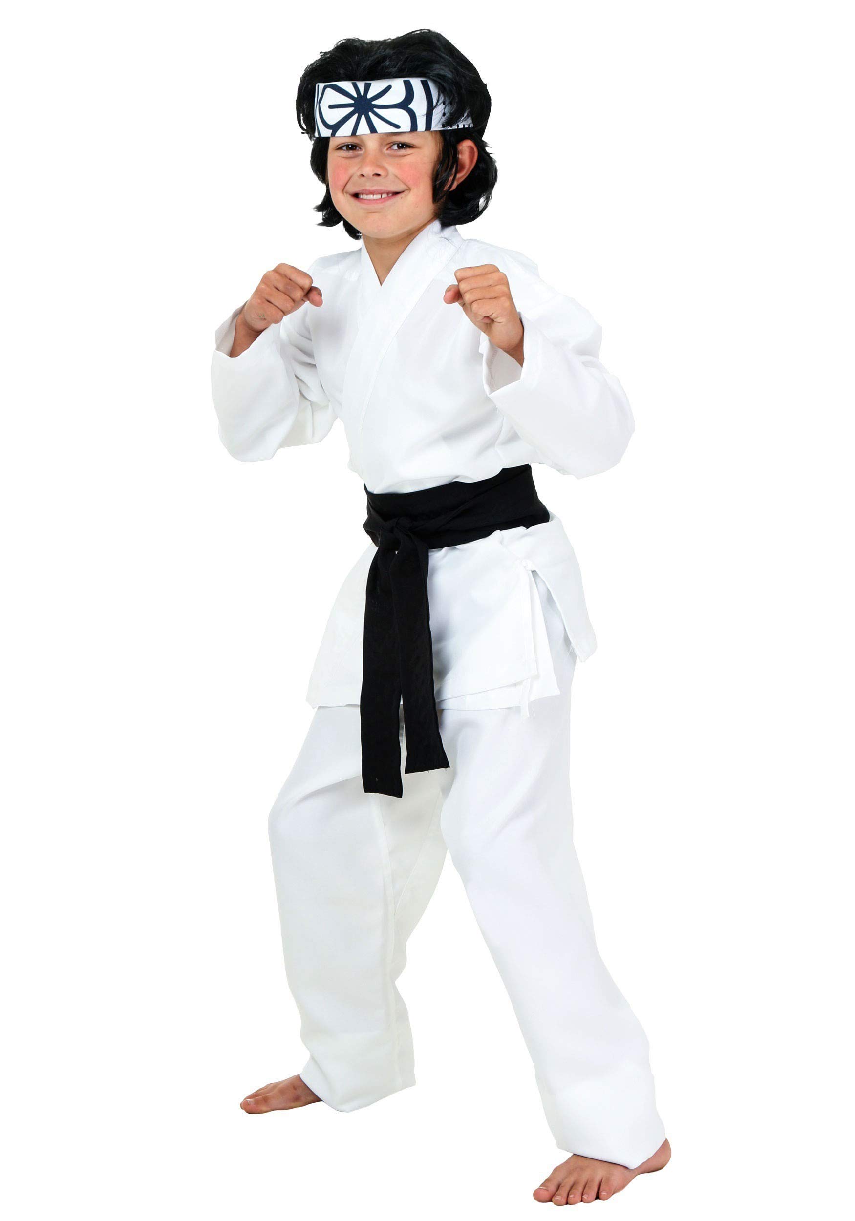 Daniel Karate Kid Costume for Boys - Halloween Cosplay, Movie Party, Martial Arts Training Outfit - Kids Daniel San Costume for Karate Lovers & Halloween Dress Up