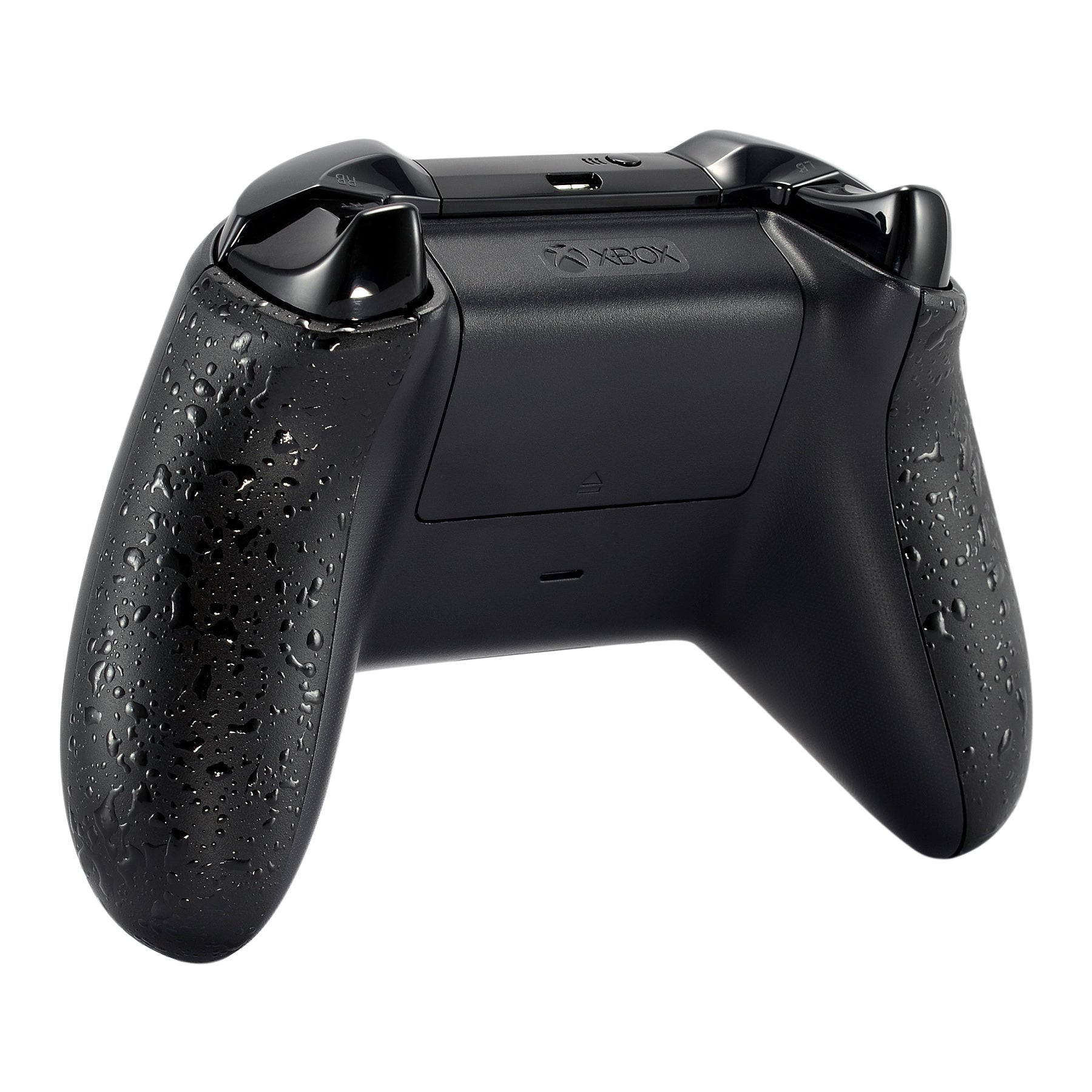Textured Black Back Panels & Non-Slip Side Rails Replacement for Xbox One X/S Controller - Enhanced Grip for Gaming Comfort - Perfect for FPS, Racing & Action Games - SXOJ0108