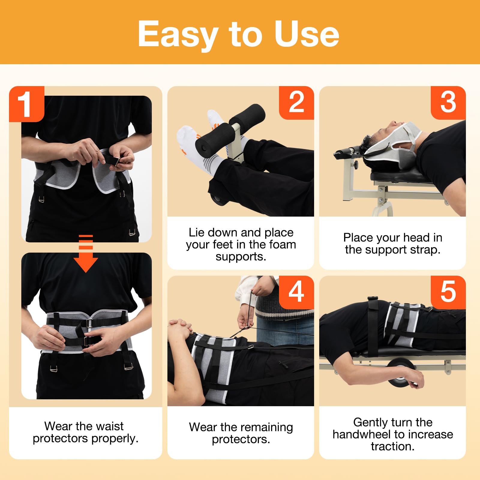 Best Inversion Table for Back Pain Relief - Heavy Duty Spinal Decompression Device with 264.5lbs Weight Capacity - Home Use Back Stretcher Machine for Herniated Disc & Sciatica (Perfect for Home Gym, Physical Therapy & Chronic Pain Management)