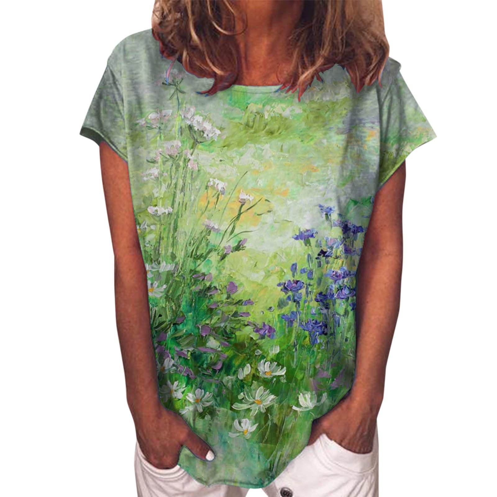 Women's Business Casual V-Neck Ruffle Short Sleeve T-Shirt - Summer Office Blouse in Green (XXL) | Perfect for Work, Business Meetings & Casual Fridays