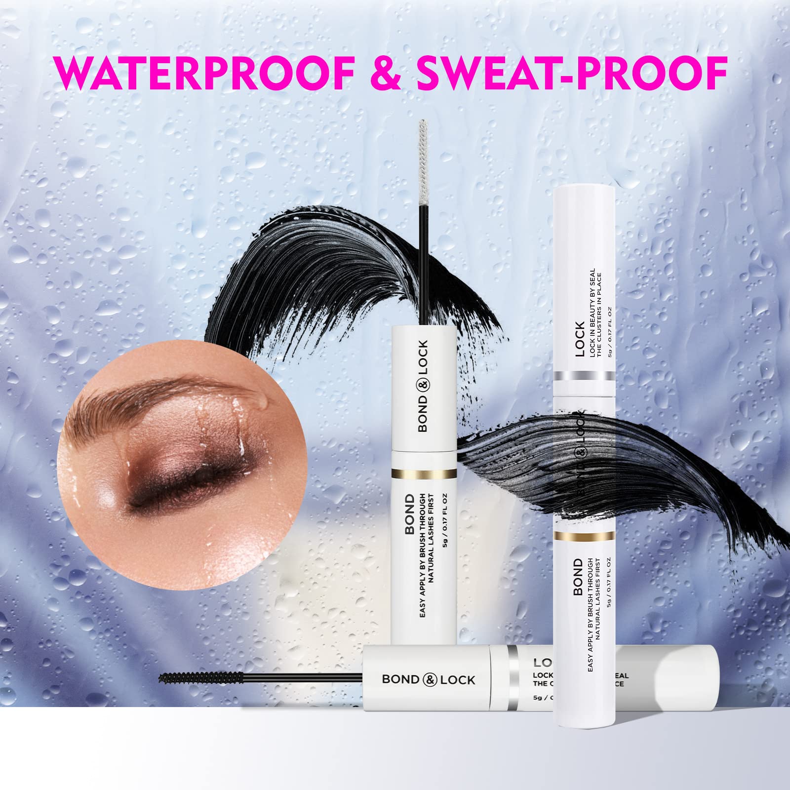 Super Strong Cluster Lash Glue 10ml - Waterproof, 48-72 Hour Hold for Individual Lashes | Sensitive Eyes Safe | Perfect for Daily Wear, Special Occasions & Professional Use