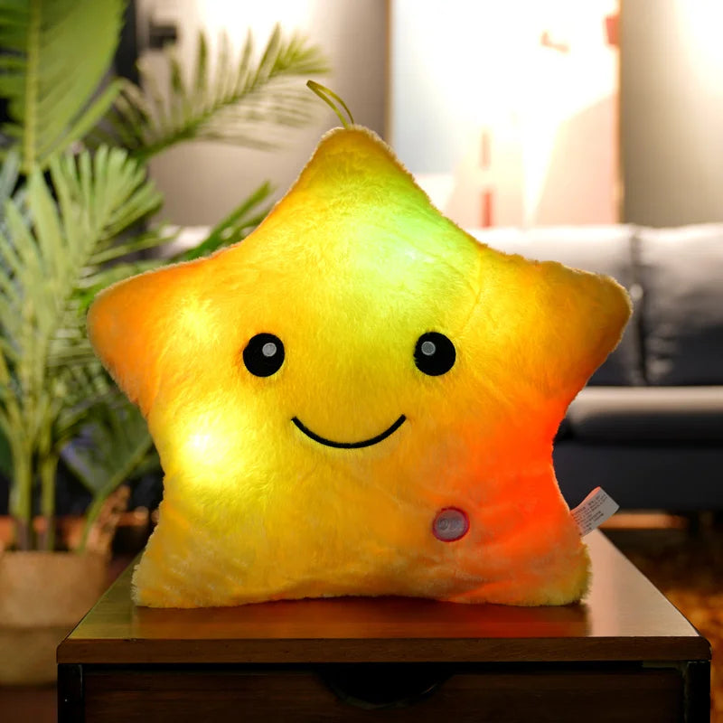20CM Creative Glowing Star Plush Toy - LED Light Stuffed Animal for Kids, Girls, Gifts | Night Light, Room Decor, Birthday Present
