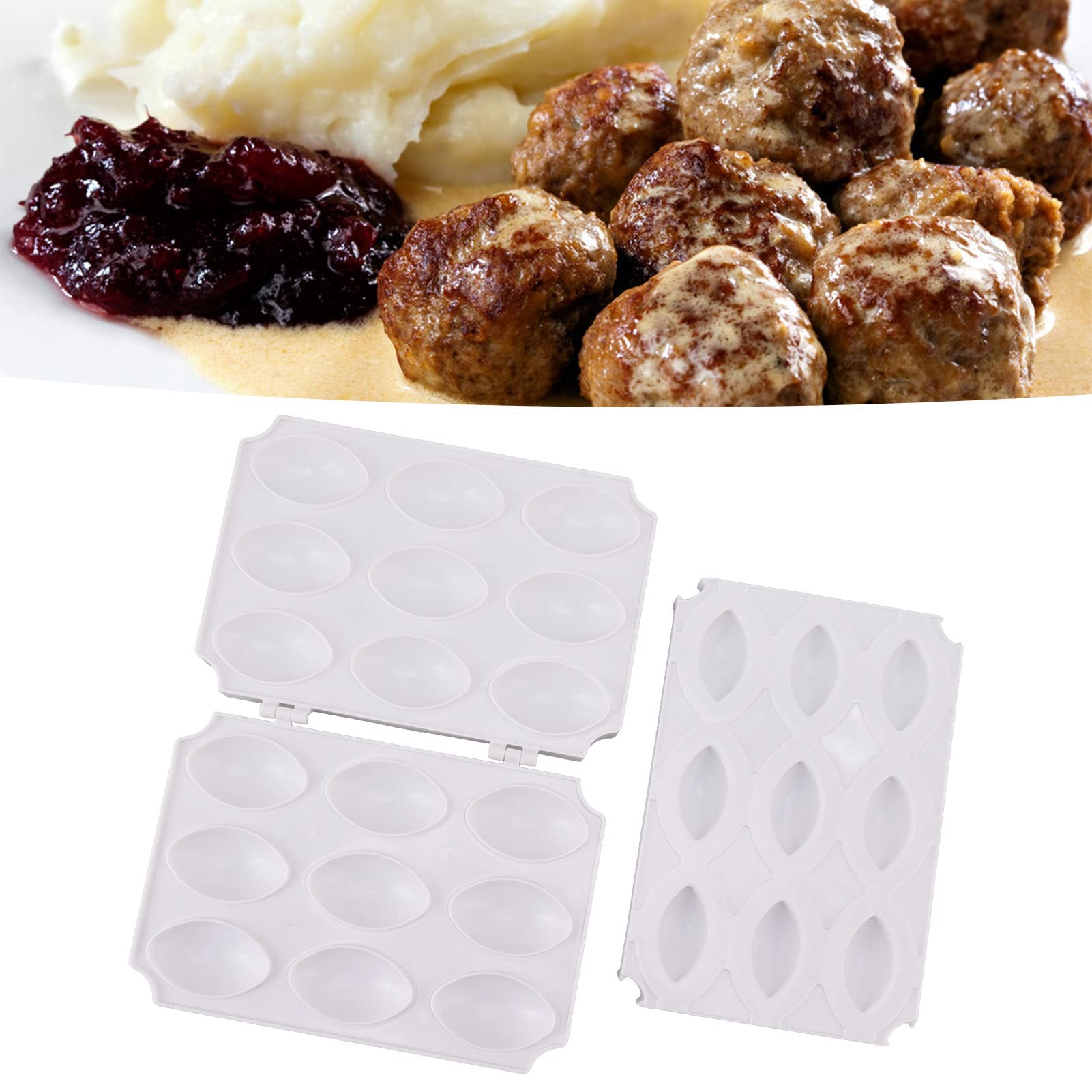 ABS Meatball Maker & Meatloaf Press Tool - Easy to Use DIY Kitchen Gadget for Homemade Meatballs | Perfect for Meal Prep, Family Cooking & Party Snacks