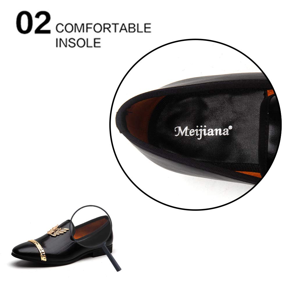 Luxury Men's Loafers - Premium Leather Wedding Dress Shoes for Groom, Formal Party & Business Occasions - Comfortable Slip-On Dress Shoes for Men