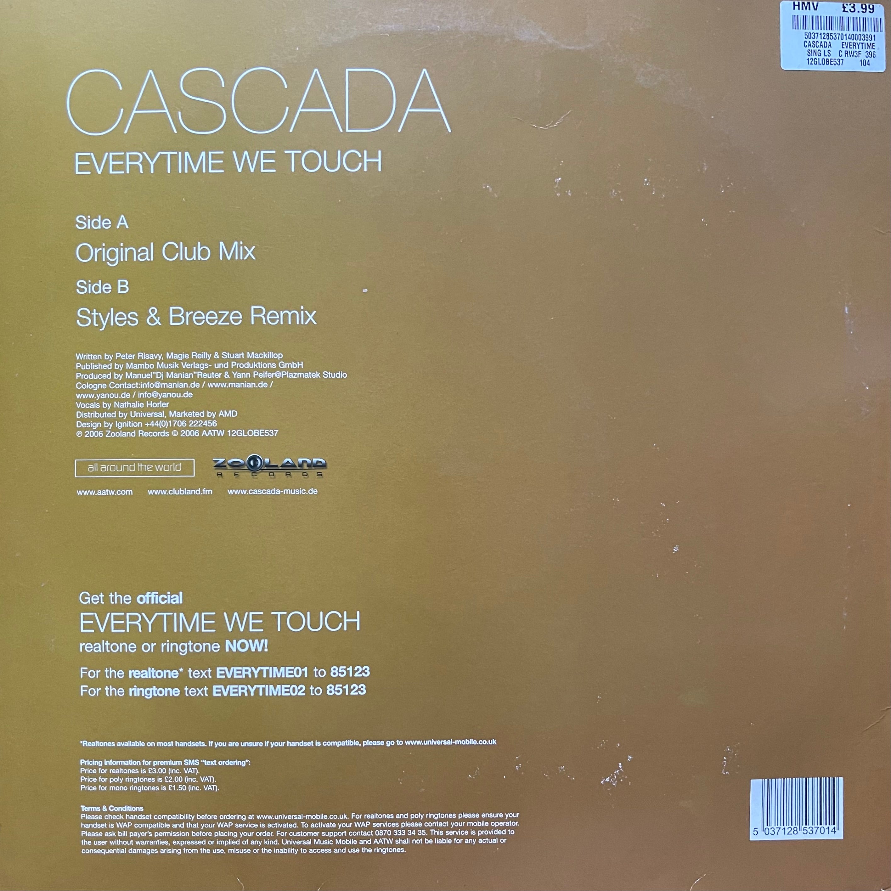 Cascada - Everytime We Touch (12GLOBE537) | Euro Dance Music CD | Perfect for Parties, Workouts & Road Trips