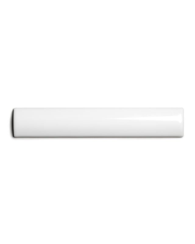 Kakel Victoria 2.5 x 15 cm White Glossy Tile - Perfect for Kitchen Backsplash, Bathroom Walls & Home Renovation Projects