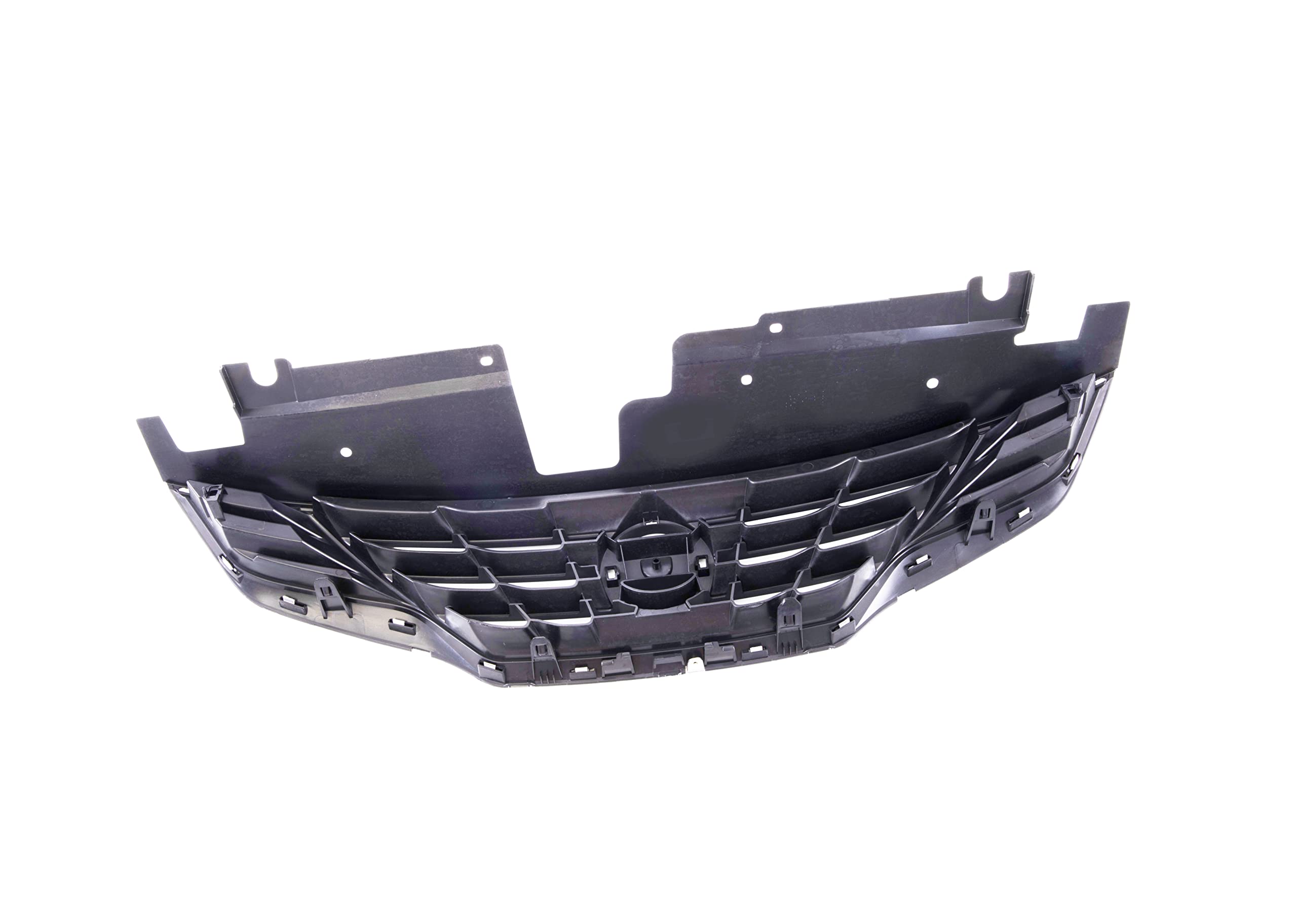 Chrome & Black Front Grille Assembly with Emblem Provision for 2010-2013 Nissan Altima Coupe S SR | Car Body Styling Upgrade | Perfect for Car Enthusiasts & Custom Builds