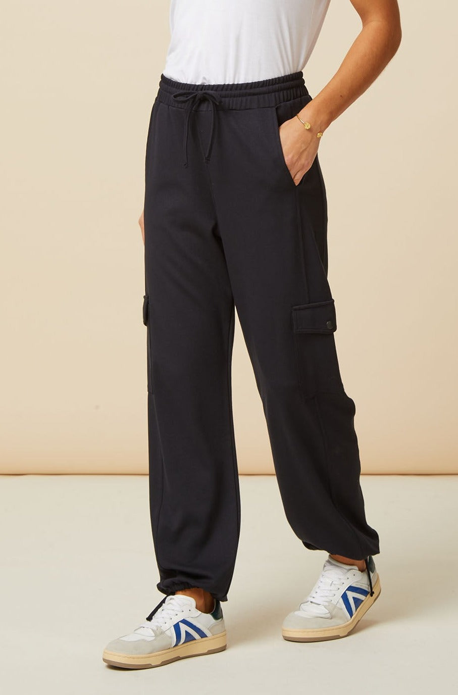 Premium Remy Trousers for Women - Dark Navy Slim Fit Dress Pants for Office, Business & Formal Occasions