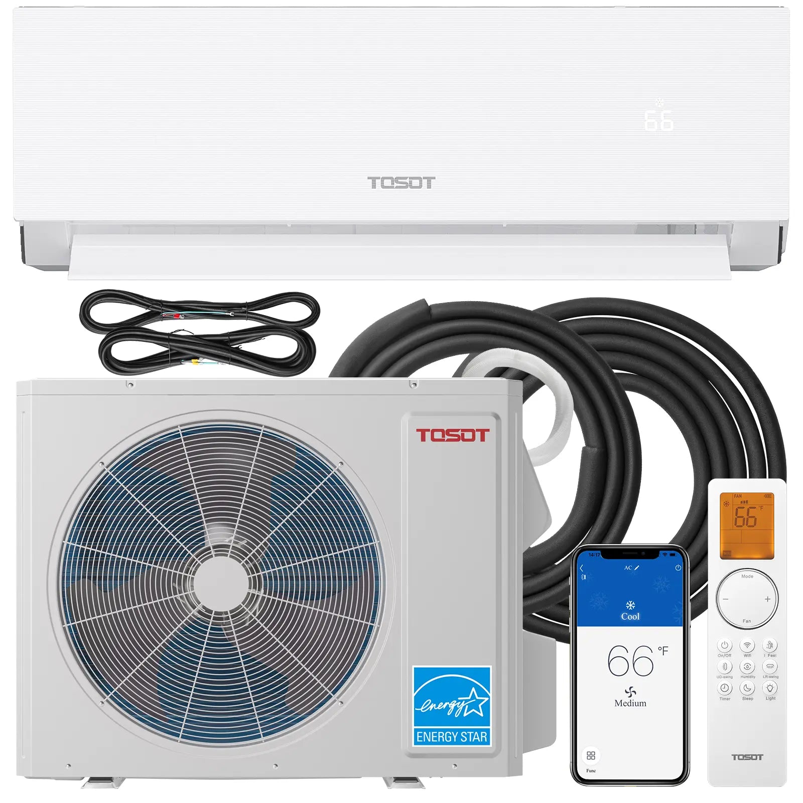 Aoraki 24.5 SEER2 24000 BTU Ductless Mini Split Heat Pump AC with ERV System - Energy Efficient Heating & Cooling for Home, Office, and Small Business Spaces