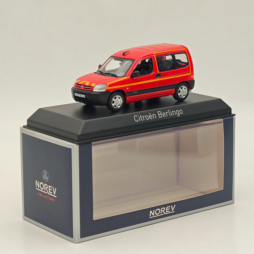 1/43 Scale Norev Citroen Berlingo 2004 Diecast Model Car - Limited Edition Red Collectible - Perfect for Display, Gifts & Car Enthusiast Collections