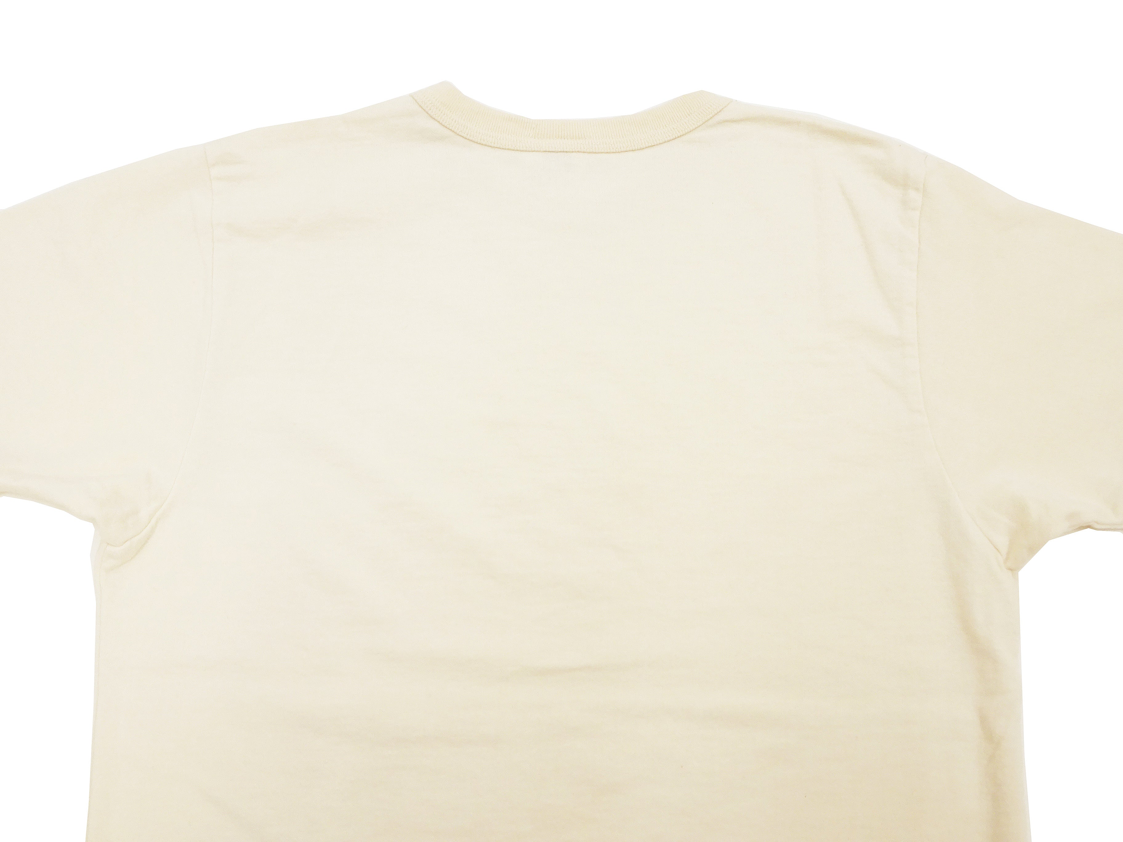Premium Samurai Jeans Men's Short Sleeve T-Shirt - French Terry Fabric with Loopwheel Technology - Faded Ivory SJST24 RIM - Casual Wear & Street Style Fashion