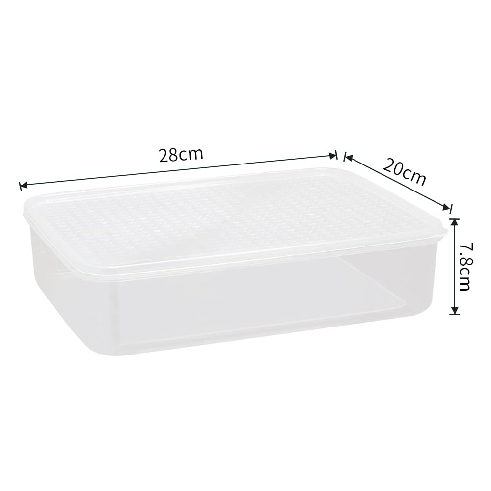 6-Pack Medium Square Food Storage Containers for Everyday Kitchen Use