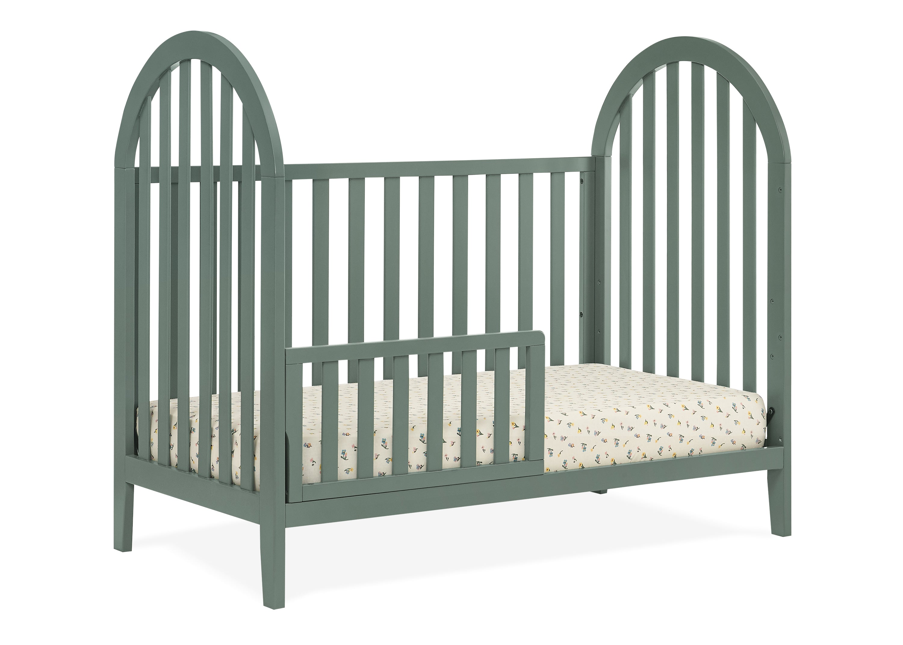 Milano 4-in-1 Convertible Baby Crib - Toddler Bed, Daybed & Full-Size Bed - Nursery Furniture for Boys & Girls - Perfect for Newborn to Teen Years