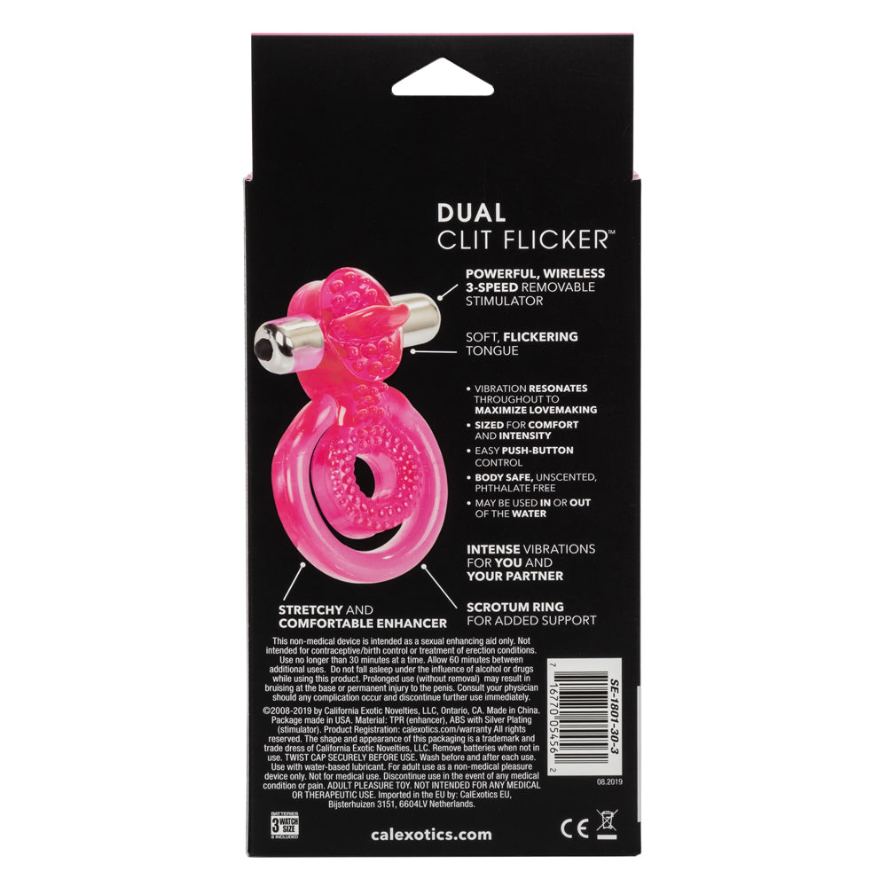 Dual Clit Stimulator & Vibrating Cock Ring for Couples - Enhance Intimacy & Pleasure During Sex | Perfect for Foreplay & Sensual Massage