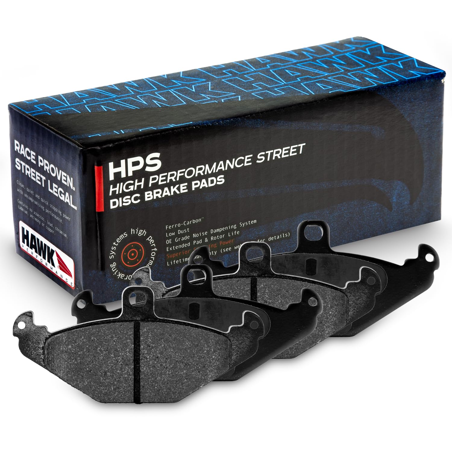 HB278F.465 HPS Performance Street Brake Pads - High Performance Brake Pads for Cars, Trucks & SUVs | Perfect for Daily Driving, City Commuting & Performance Upgrades