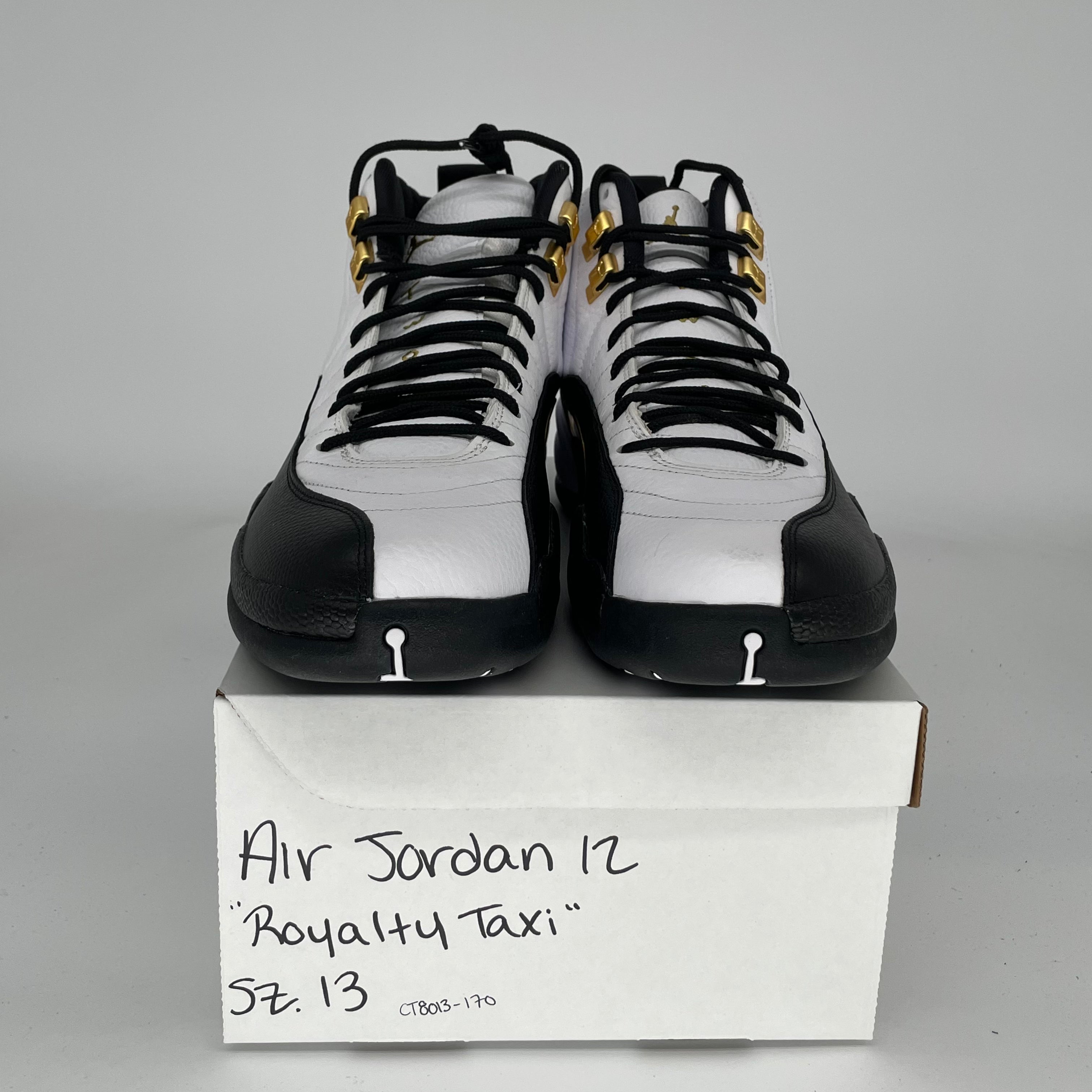 AIR JORDAN 12 ROYALTY TAXI Basketball Shoes Men's Size 13 - Retro Sneakers CT8013-170 for Streetwear & Casual Outfits