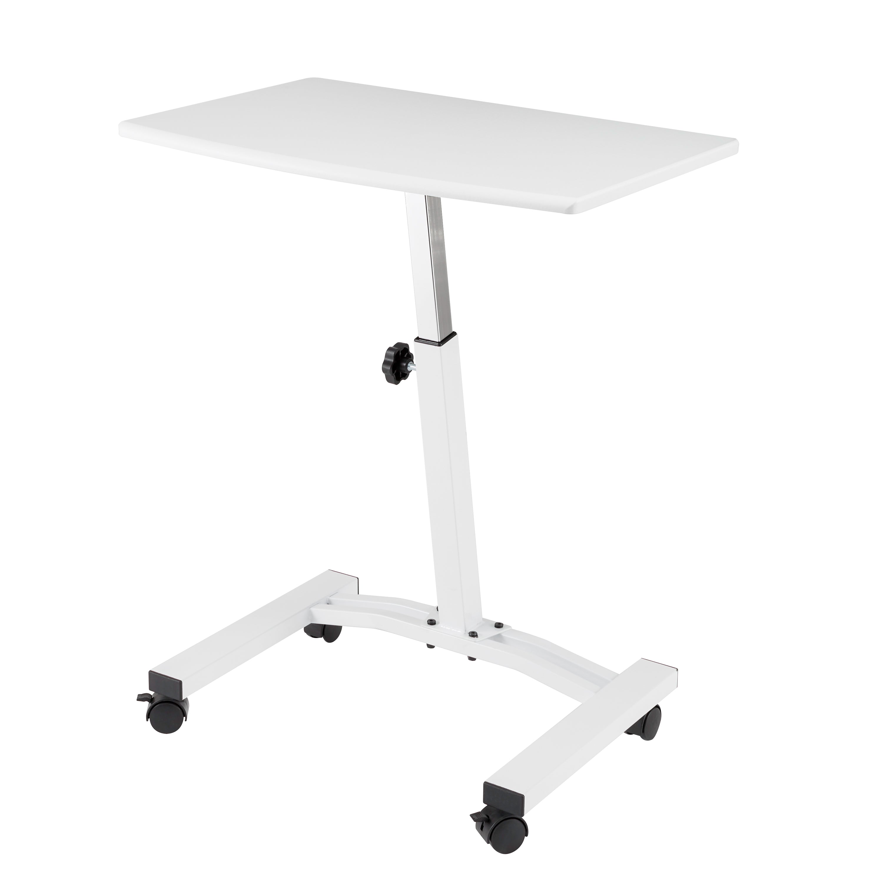 AirLIFT® Mobile Laptop Standing Desk Cart - Adjustable Height Rolling Workstation for Office & Home Use - Perfect for Remote Work, Study & Presentations