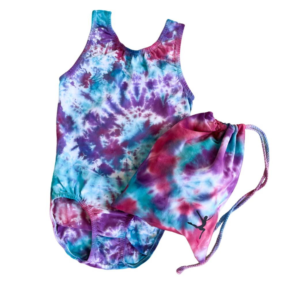 Custom Tie Dye Gymnastics Grip Bag DIY Kit - Personalized Training Gear for Gymnasts - Perfect Gift for Girls & Fun Team Activity - Ideal for Practice, Competitions & Gym Storage