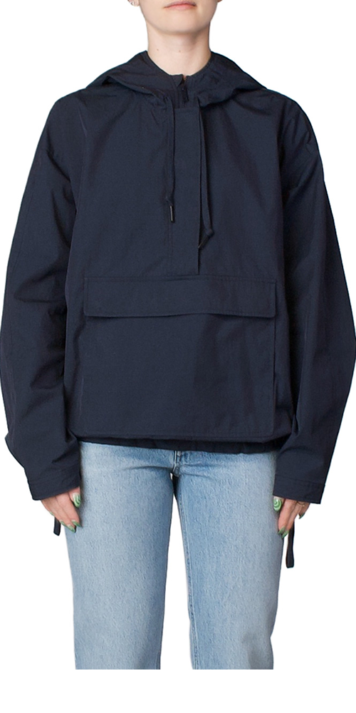 Anorak Jacket for Men & Women - Waterproof Windbreaker with Hood in Midnight Blue - Perfect for Hiking, Camping & Outdoor Adventures