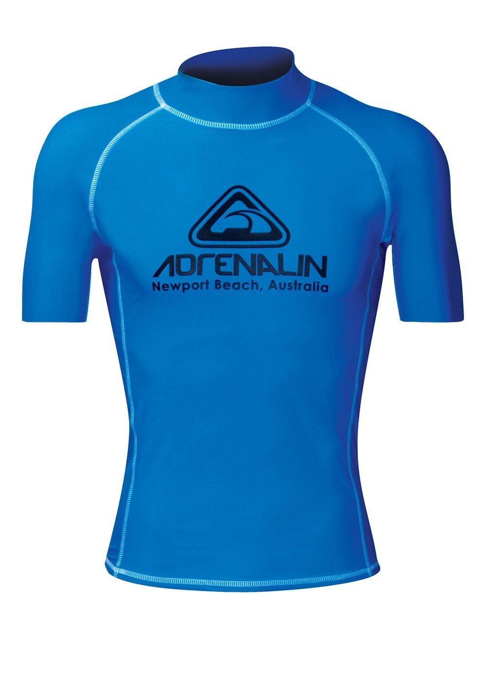 Adrenalin Adult High Visibility Short Sleeve Rash Guard - UPF 50+ Sun Protection for Surfing, Swimming & Water Sports - Bright Safety Shirt for Outdoor Activities