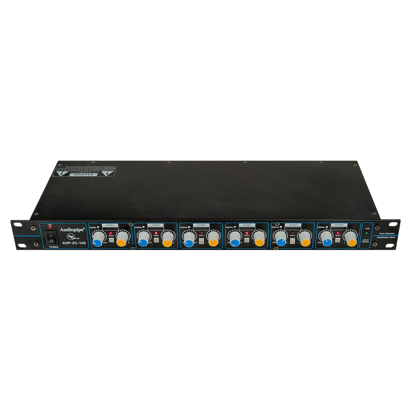 6 Zones Ultra Low Noise Audio Distributor (ADP ZC 106) - Professional Multi-Room Audio System for Home Theater, Office, and Commercial Spaces