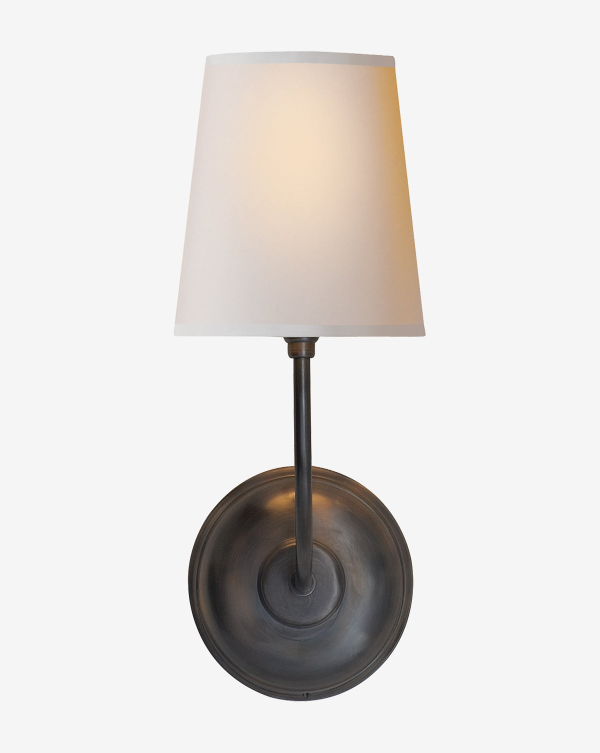 Vendome Single Sconce Wall Light - Elegant Vintage Brass Wall Sconce for Bedroom, Living Room, or Hallway Lighting Decor