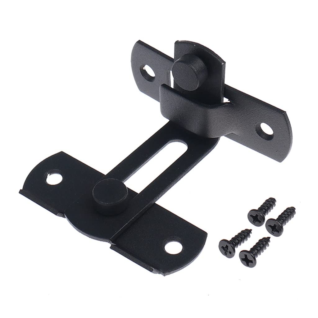 XWWDP 1pc Vintage Barn Door Hook Latch - Heavy Duty Cast Metal Sliding Door Lock with Rustic Texture - Country Style Right Angle Buckle for Home Decor (Medium Size) - Perfect for Farmhouse, Cabin & Rustic Interior Design