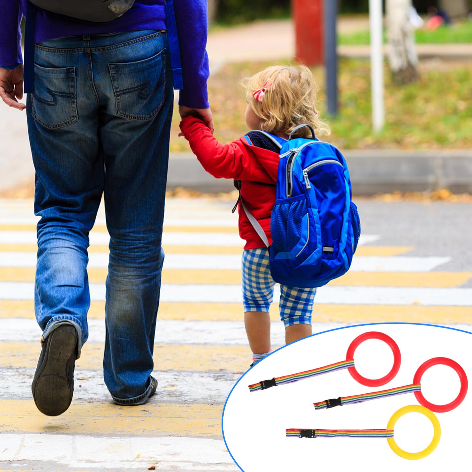 Tofficu Kids Walking Rope with Handles - Safety Walking Rope for Children, Daycare & Preschool Classroom - Perfect for Field Trips, Outdoor Activities and School Line Ups