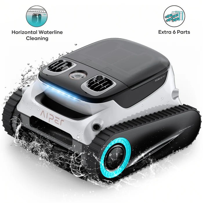 Aiper Scuba N1 Pro Cordless Robotic Pool Cleaner - Automatic Pool Vacuum for Inground & Above Ground Pools - Ideal for Cleaning Leaves, Dirt & Debris in Home Swimming Pools