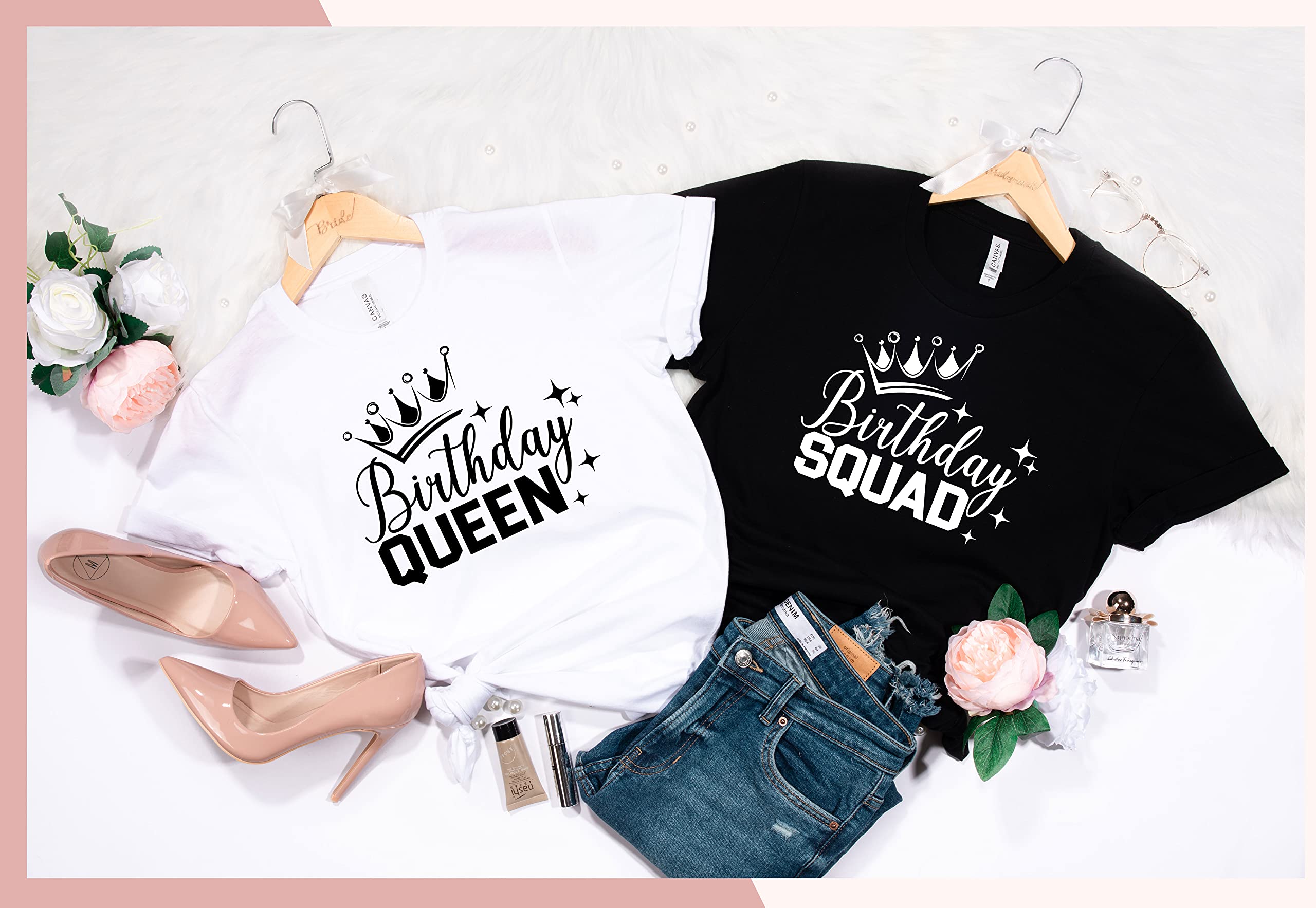 Birthday Queen T-Shirt for Women - Fun Birthday Squad Shirts & Party Outfits - Perfect Birthday Gift Idea for Celebrations & Girls Night Out