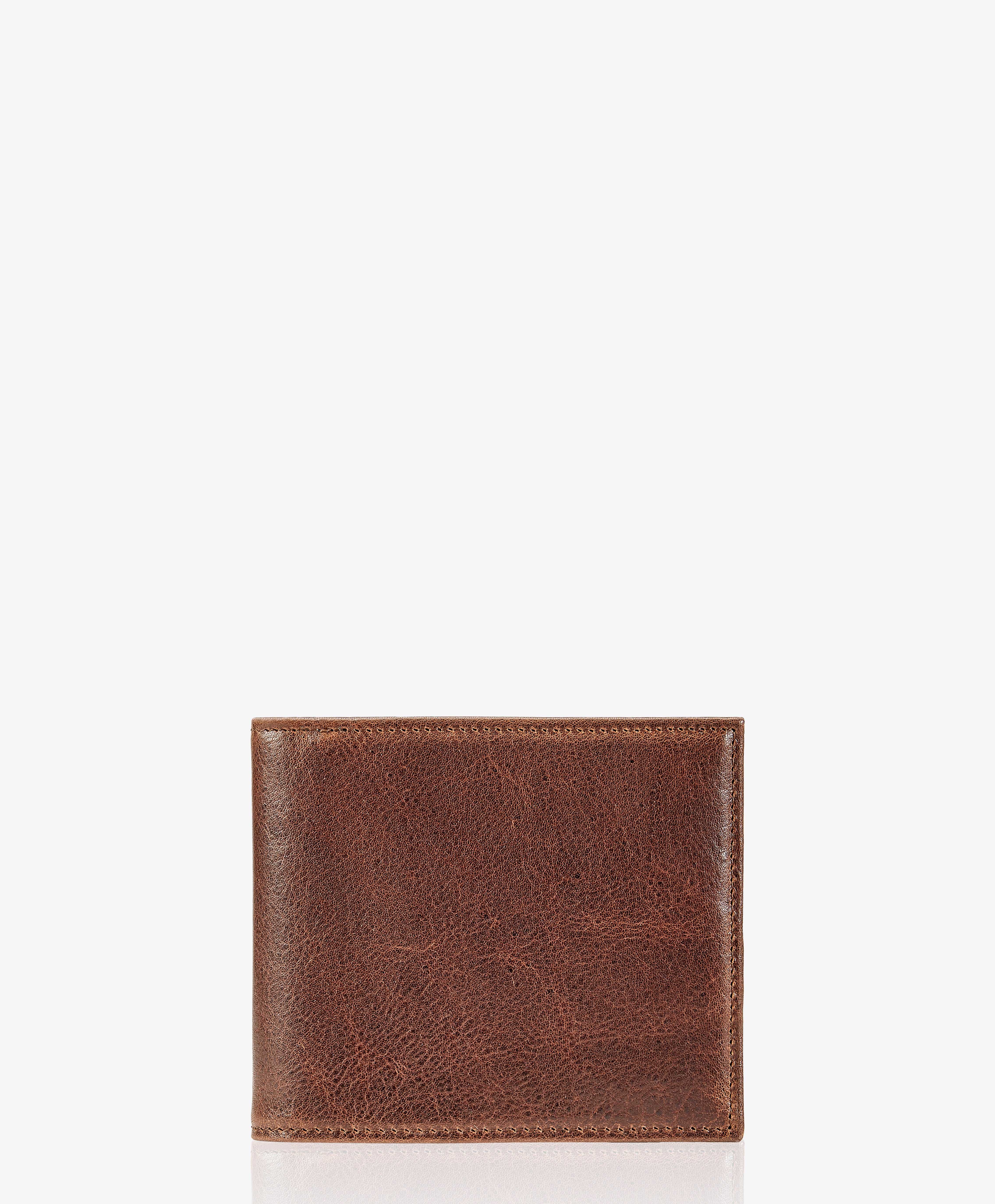 Genuine Brown Leather Bi-Fold Wallet for Men - Slim RFID Blocking Credit Card Holder - Perfect for Everyday Use, Travel & Business