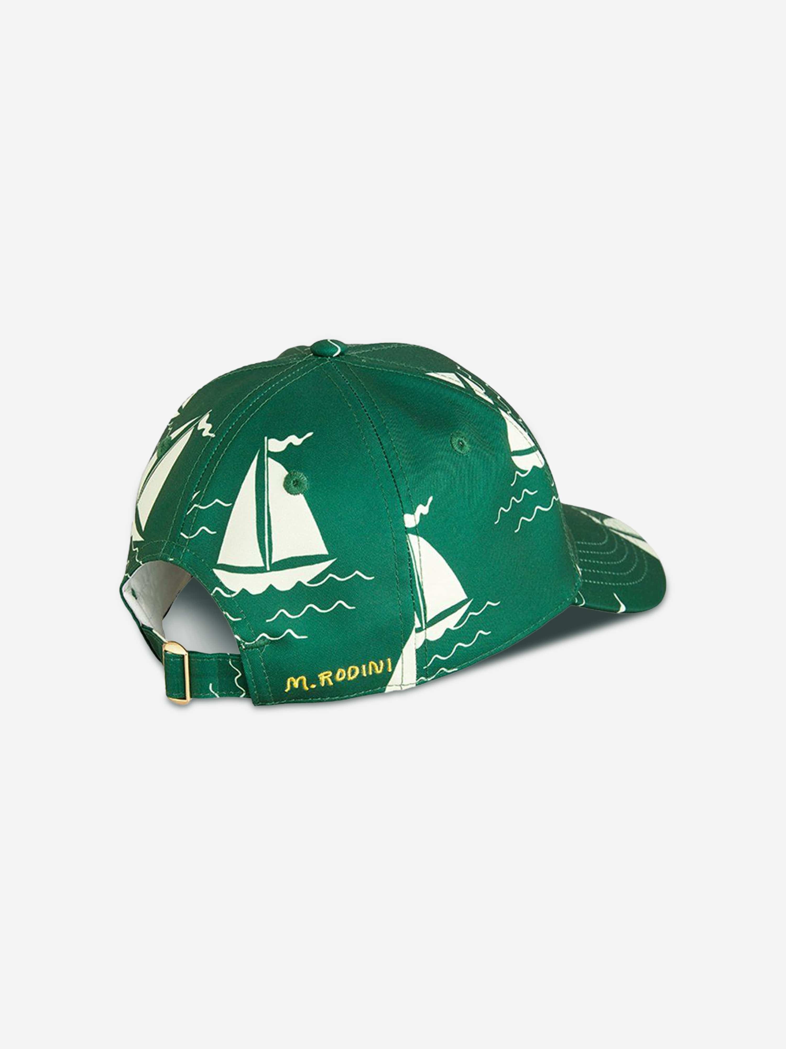 Baby Boys Green Sailing Boats Cap - Soft Cotton Sun Hat for Toddler Outdoor Play, Beach & Summer Adventures