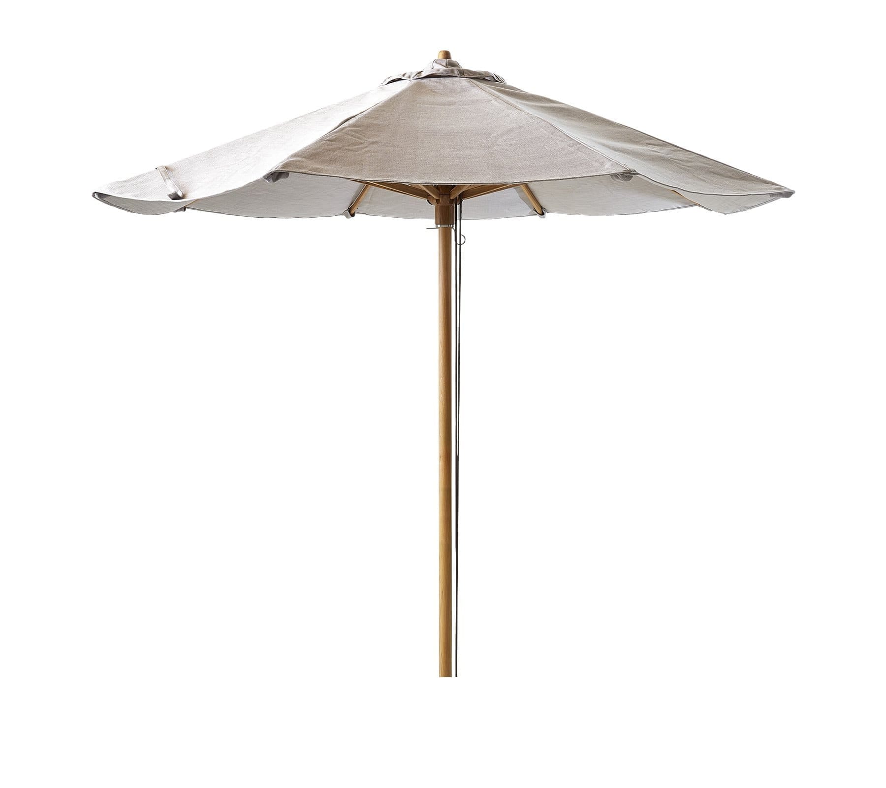 Classic Vintage Parasol with Pulley System - Adjustable Outdoor Sun Shade Umbrella for Patio, Garden, Poolside & Beach Use