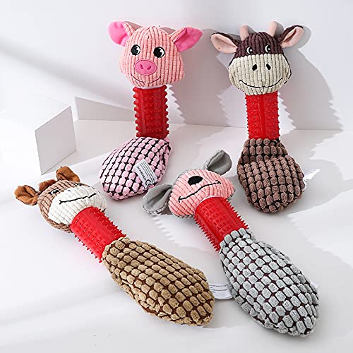 Durable Bite-Resistant Plush Pig Dog Toy - Chew-Proof Pet Vocal Squeaker Toy for Aggressive Chewers - Perfect for Playtime, Training & Anxiety Relief