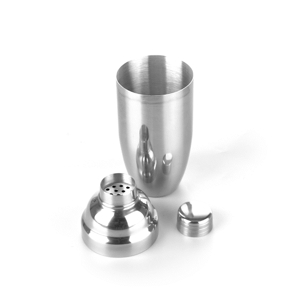Bar Lux 24 oz Stainless Steel Cobbler Cocktail Shaker with Brushed Finish - 1 Count Box - Perfect for Bartending, Mixing Drinks & Home Bar Accessories