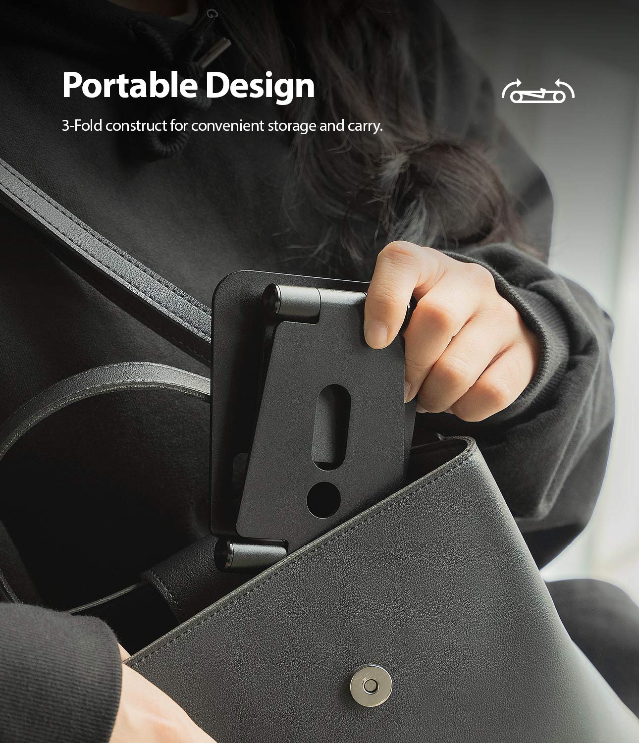 Ringke Super Folding Stand for Nintendo Switch - Portable Multi-Angle Adjustable Playstand & Holder Dock - Perfect for Gaming, Travel, and Tabletop Play