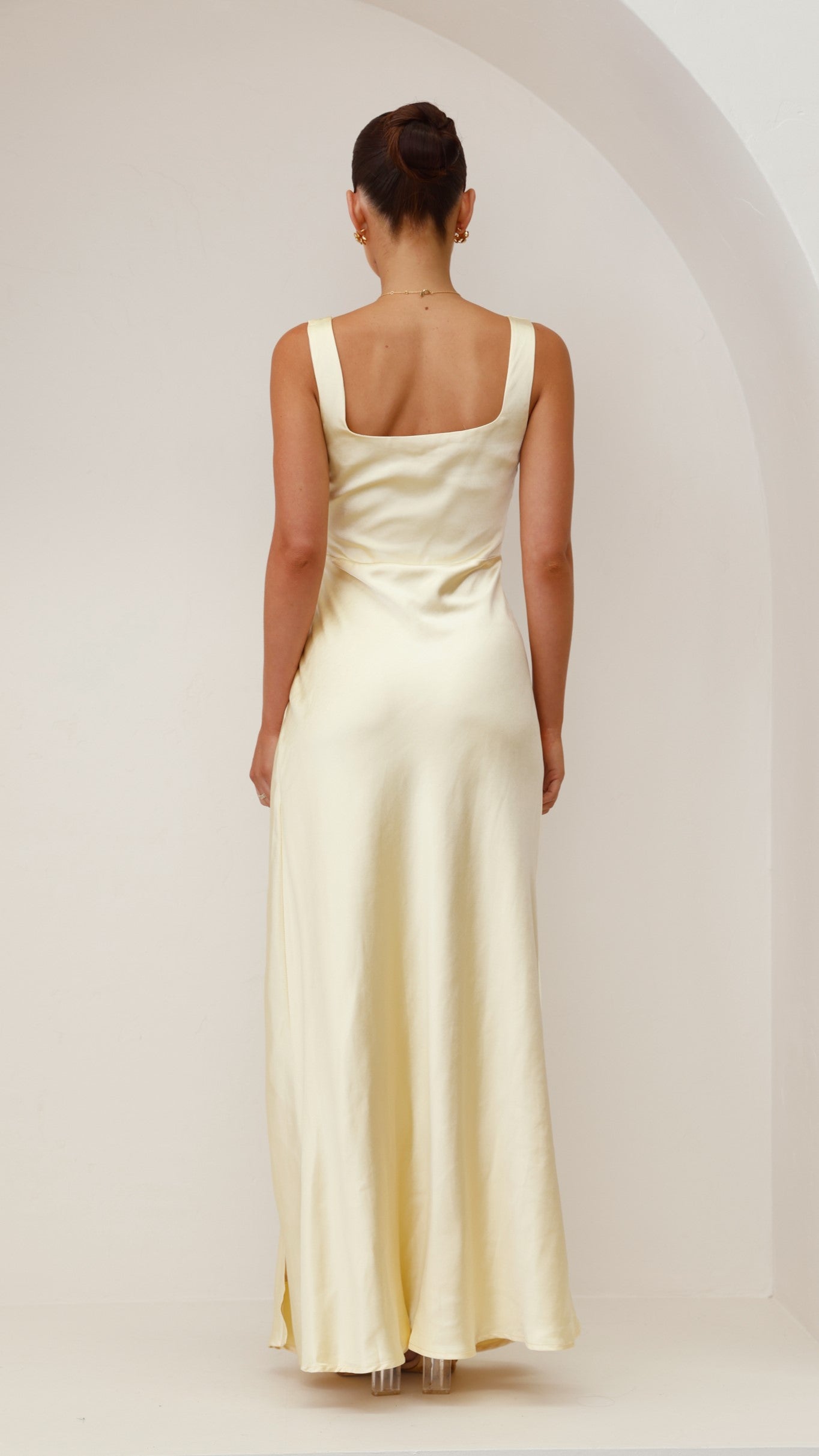 Alaria Maxi Dress for Women - Flowy Long Summer Dress in Yellow | Perfect for Beach, Vacation & Casual Outings