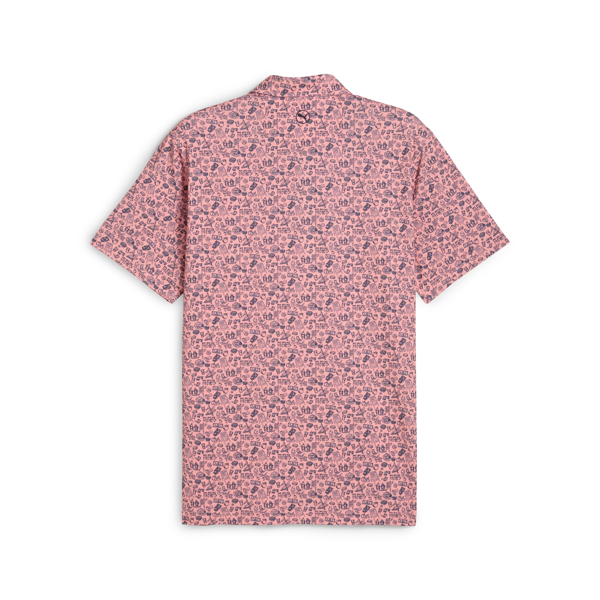 MATTR Peach Stand Golf Polo Shirt for Men - Breathable, Moisture-Wicking Performance Golf Shirt - Perfect for Golf, Casual Wear & Outdoor Activities