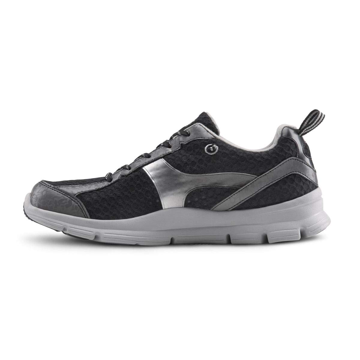 Dr. Comfort Chris Men's Therapeutic Extra Depth Athletic Shoes - Black | Orthopedic Support for Plantar Fasciitis & Diabetic Foot Care | Ideal for Walking, Running & Daily Comfort