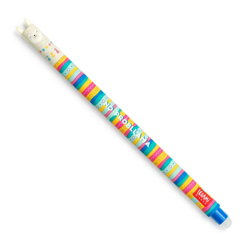 Legami Erasable Pen with Smooth Blue Ink - Perfect for Note Taking, Journaling & School Work | Refillable & Smudge-Free Design