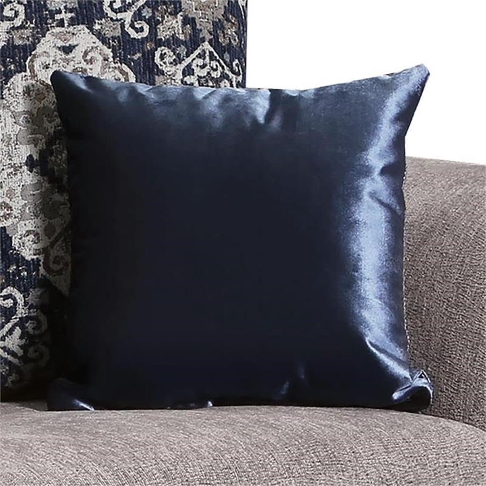 Furniture of America Lantz Traditional Chenille Upholstered Loveseat in Gray - Cozy Two-Seater Sofa for Living Room, Lounge & Small Spaces