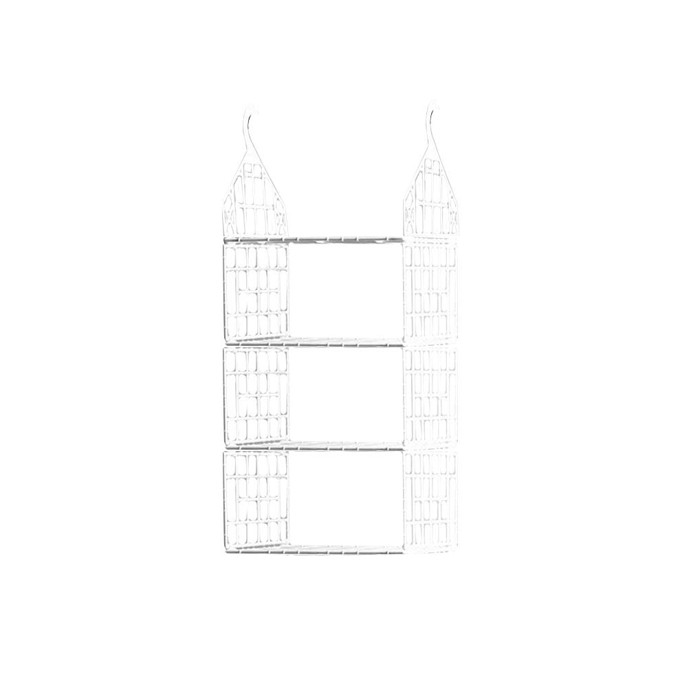 DOITOOL 3-Tier Foldable Hanging Closet Organizer - Space Saving Storage for Clothes, Sweaters, Towels & Accessories - Perfect for Bedroom, Dorm & Small Space Organization